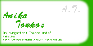 aniko tompos business card